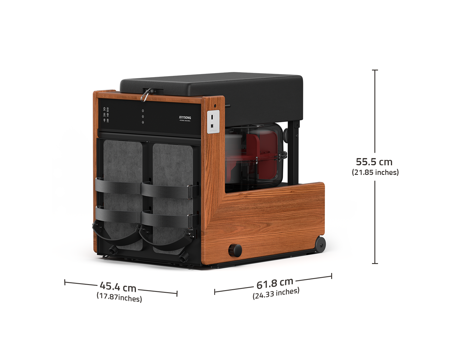 JOYSONG Compact Cube Rower stored dimensions for compact home storage